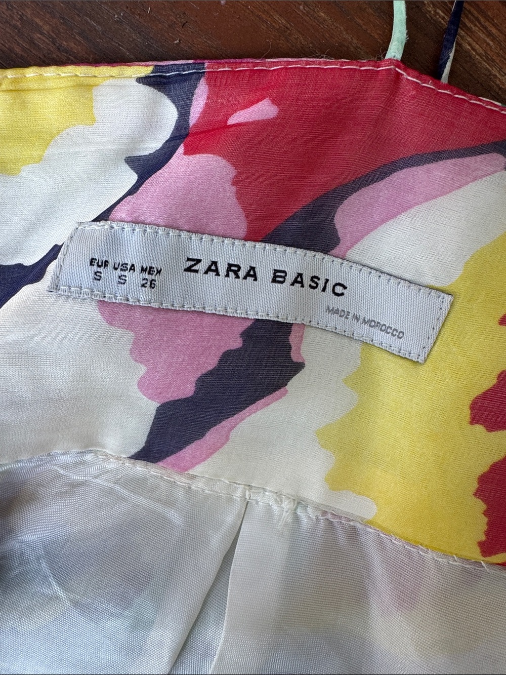 ✨ RARE✨ Zara 100% Silk Floral Maxi Dress Multicolor Size S - Picture 10 of 17